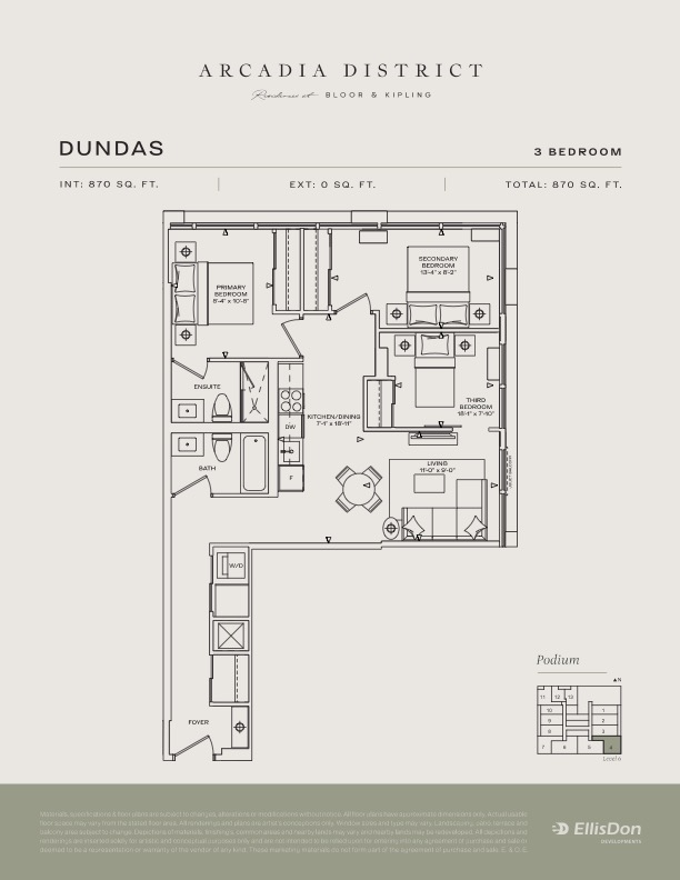 Arcadia District - Suite Dundas Floorplan