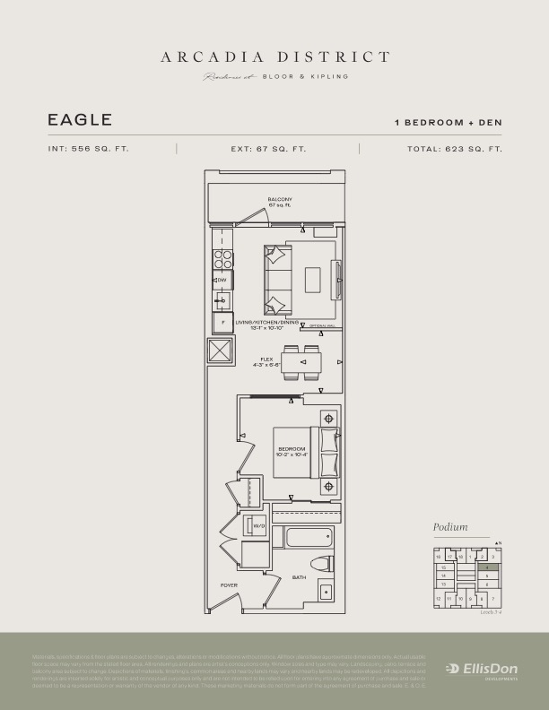 Arcadia District - Suite Eagle Floorplan
