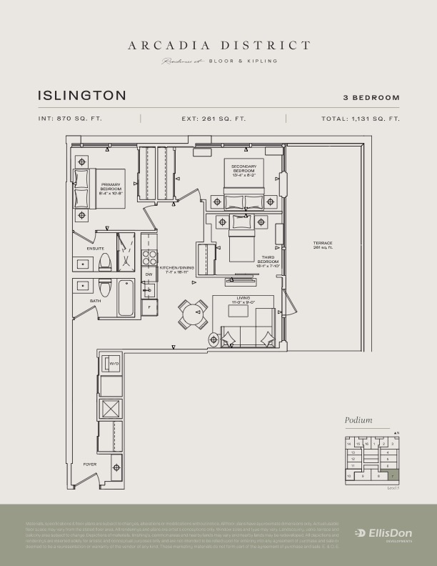 Arcadia District - Suite Islington Floorplan