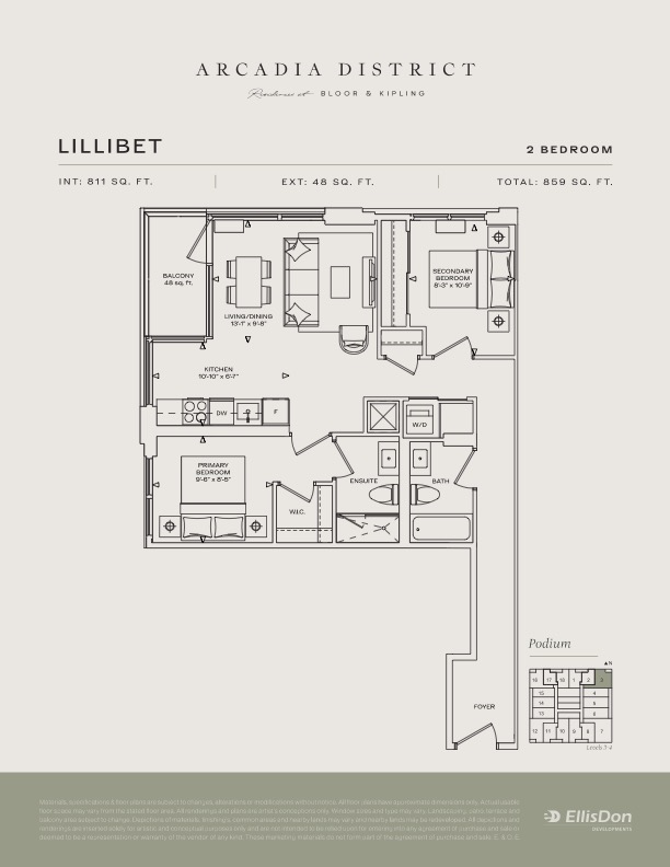 Arcadia District - Suite Lilibet Floorplan