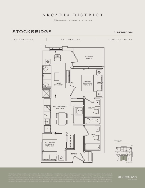 Arcadia District - Suite Stockbridge Floorplan