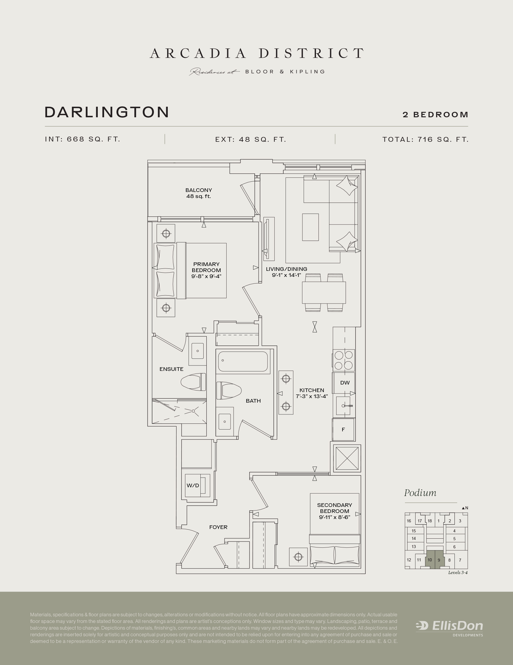 Arcadia District - Suite Darlington Floorplan