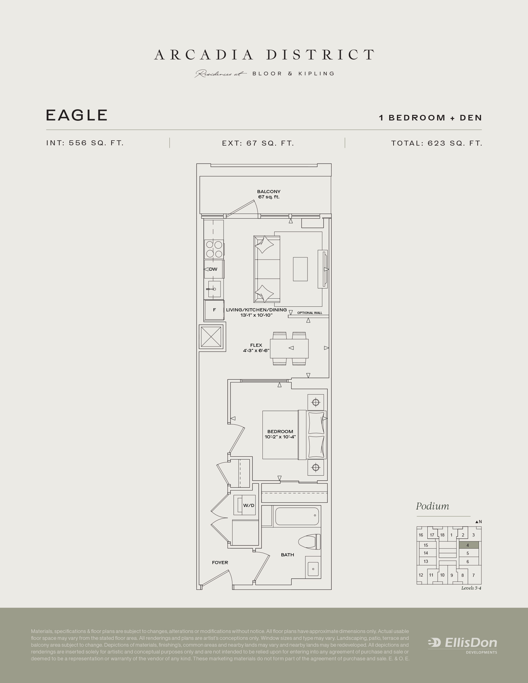Arcadia District - Suite Eagle Floorplan