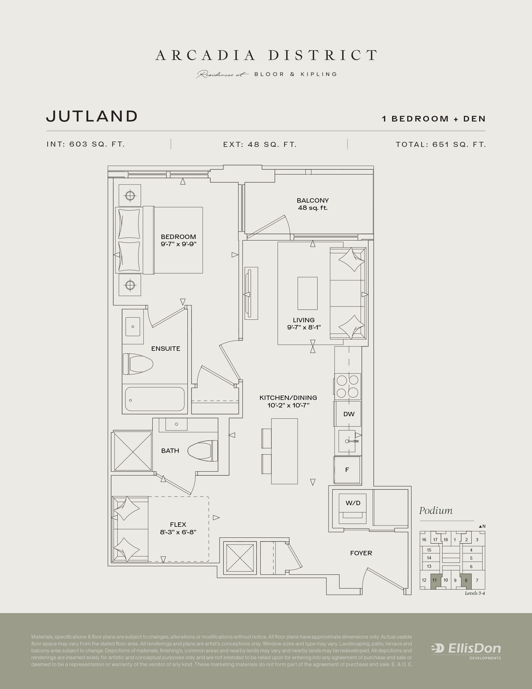 Arcadia District - Suite Jutland Floorplan