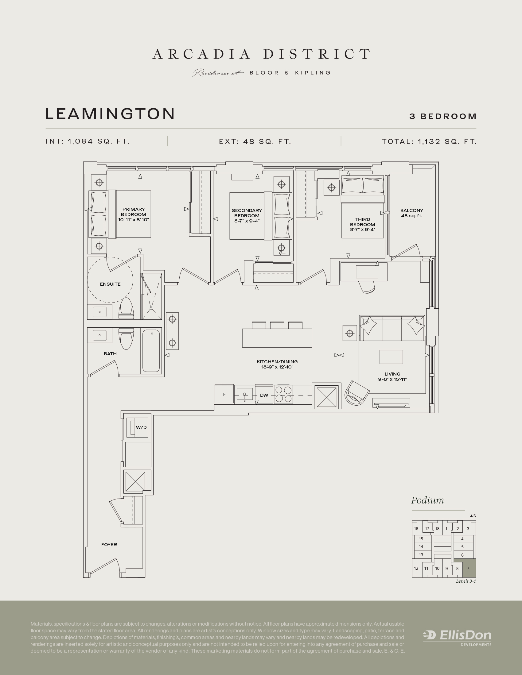 Arcadia District - Suite Leamington Floorplan