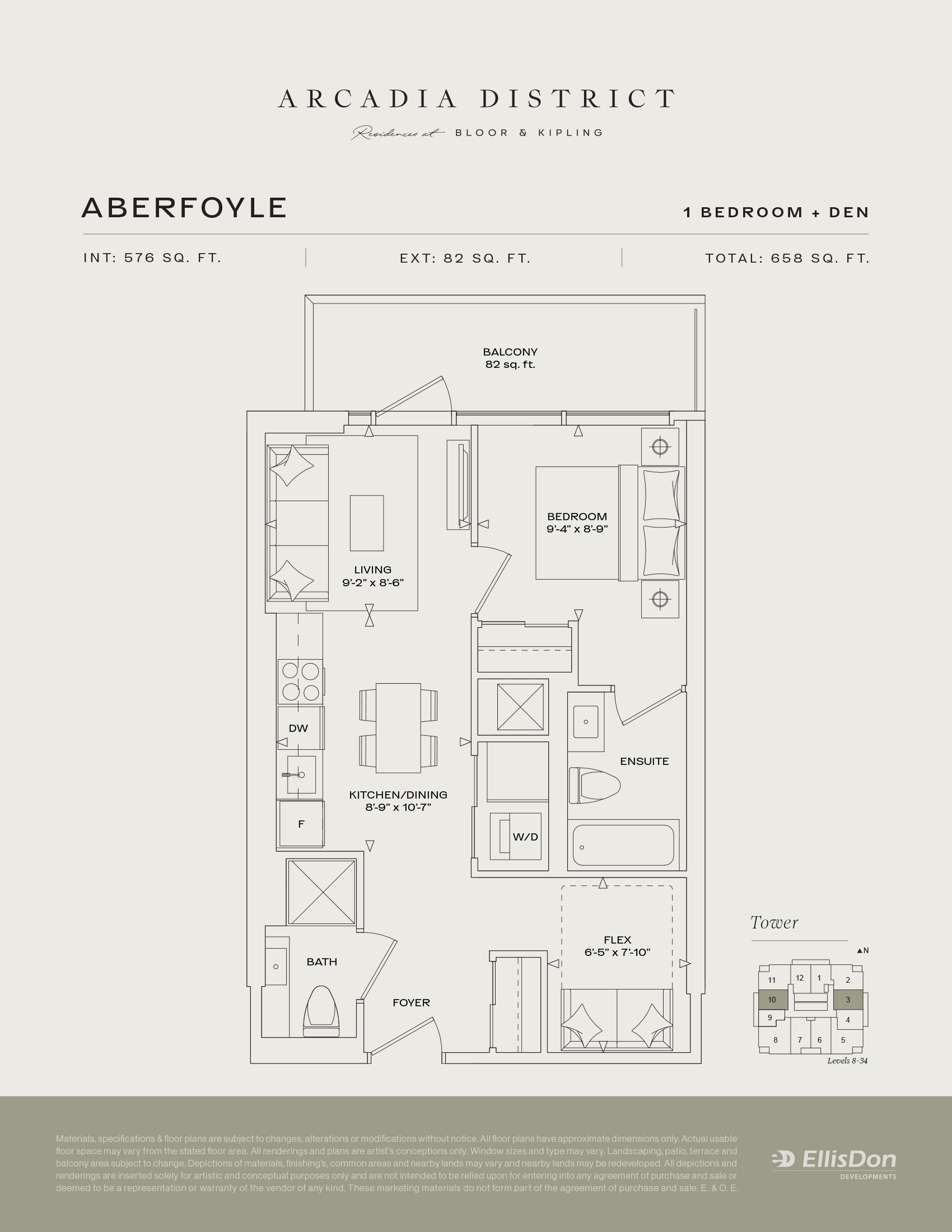 Arcadia District - Suite Aberfoyle Floorplan