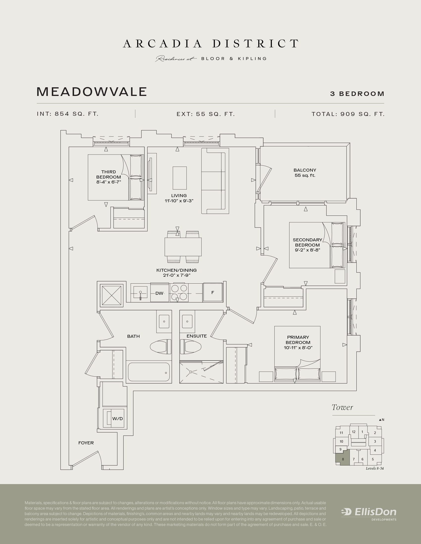 Arcadia District - Suite Meadowvale Floorplan
