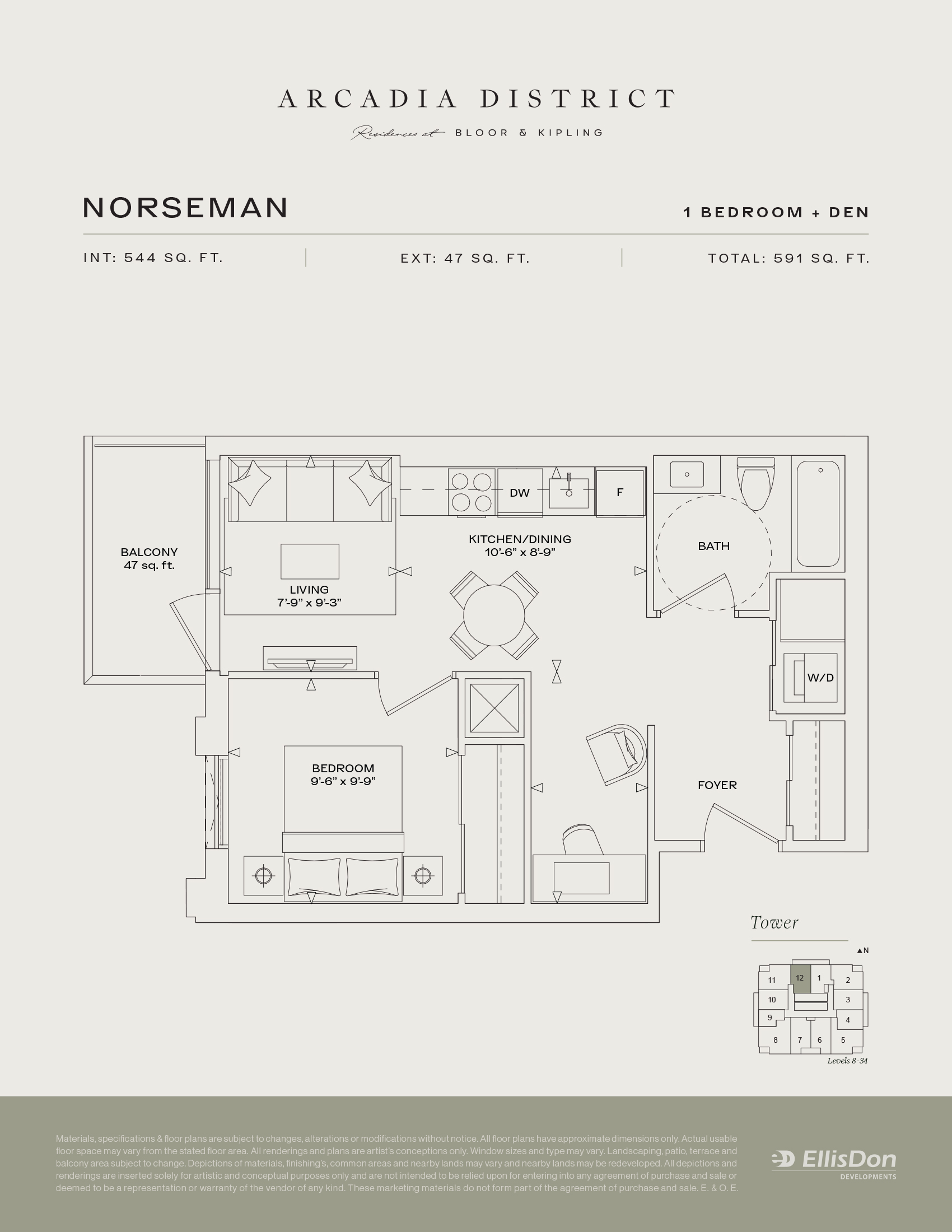 Arcadia District - Suite Norseman Floorplan